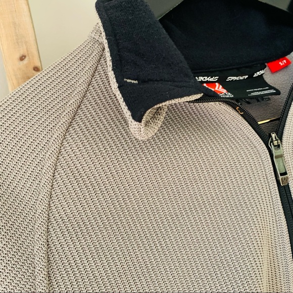 Spyder Mens 1/4 Zip Pullover Core Sweater, Charcoal Grey Small - Picture 6 of 13